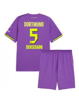 Otroški Nogometna dresi replika Borussia Dortmund Ramy Bensebaini #5 Tretji 2026-27 Kratek rokav (+ hlače)